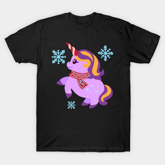 Christmas Unicorn T-Shirt by holidaystore